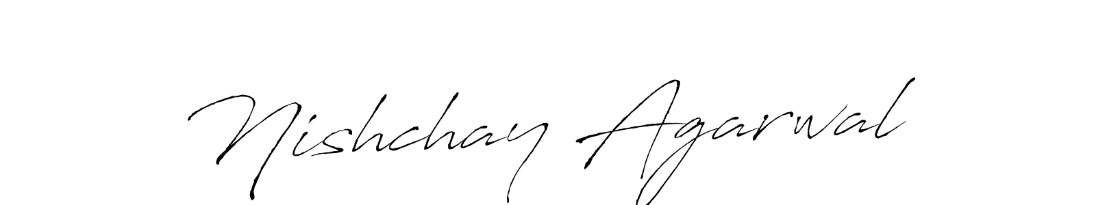 The best way (Antro_Vectra) to make a short signature is to pick only two or three words in your name. The name Nishchay Agarwal include a total of six letters. For converting this name. Nishchay Agarwal signature style 6 images and pictures png