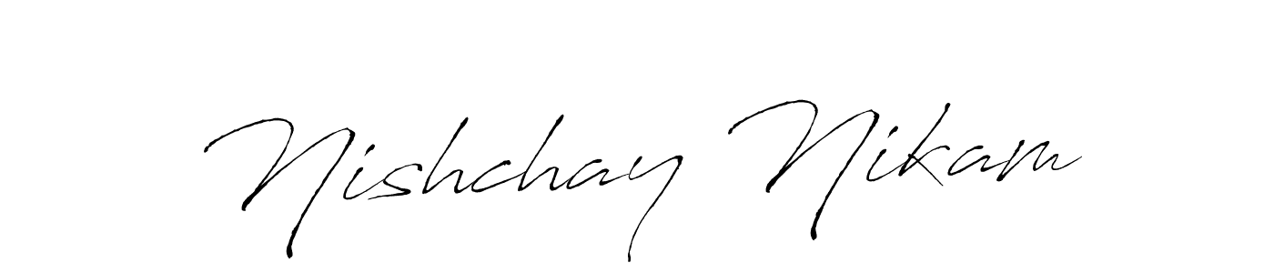 Use a signature maker to create a handwritten signature online. With this signature software, you can design (Antro_Vectra) your own signature for name Nishchay Nikam. Nishchay Nikam signature style 6 images and pictures png