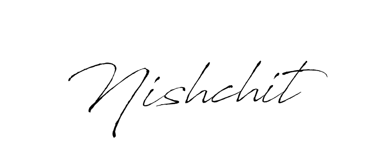 Make a beautiful signature design for name Nishchit. With this signature (Antro_Vectra) style, you can create a handwritten signature for free. Nishchit signature style 6 images and pictures png