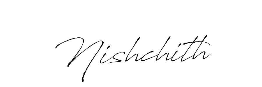 How to make Nishchith name signature. Use Antro_Vectra style for creating short signs online. This is the latest handwritten sign. Nishchith signature style 6 images and pictures png