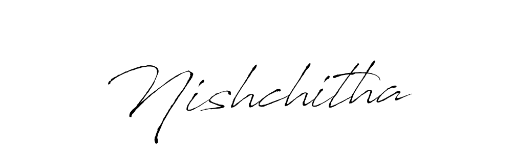 The best way (Antro_Vectra) to make a short signature is to pick only two or three words in your name. The name Nishchitha include a total of six letters. For converting this name. Nishchitha signature style 6 images and pictures png