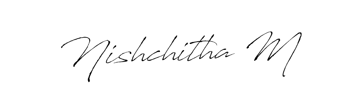 You can use this online signature creator to create a handwritten signature for the name Nishchitha M. This is the best online autograph maker. Nishchitha M signature style 6 images and pictures png