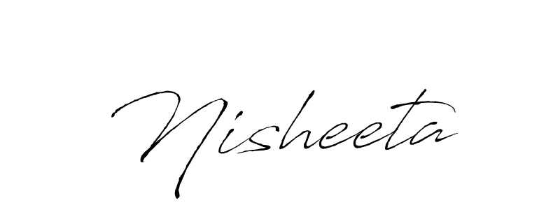 Make a beautiful signature design for name Nisheeta. With this signature (Antro_Vectra) style, you can create a handwritten signature for free. Nisheeta signature style 6 images and pictures png
