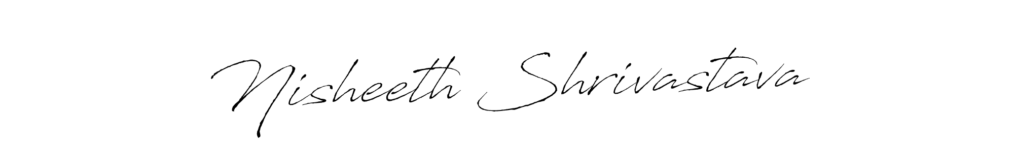 How to make Nisheeth Shrivastava name signature. Use Antro_Vectra style for creating short signs online. This is the latest handwritten sign. Nisheeth Shrivastava signature style 6 images and pictures png