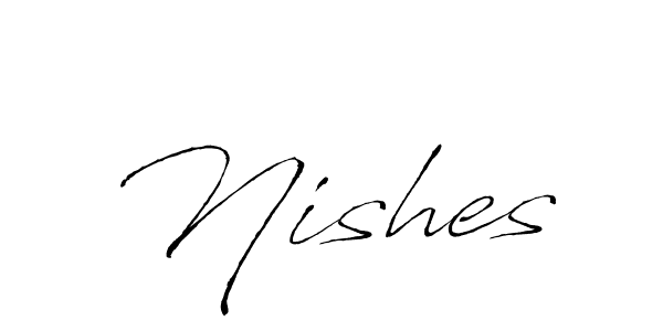 Similarly Antro_Vectra is the best handwritten signature design. Signature creator online .You can use it as an online autograph creator for name Nishes. Nishes signature style 6 images and pictures png