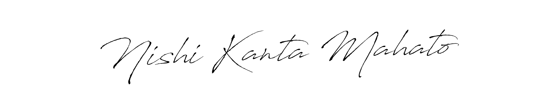 Create a beautiful signature design for name Nishi Kanta Mahato. With this signature (Antro_Vectra) fonts, you can make a handwritten signature for free. Nishi Kanta Mahato signature style 6 images and pictures png