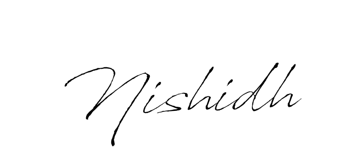 Create a beautiful signature design for name Nishidh. With this signature (Antro_Vectra) fonts, you can make a handwritten signature for free. Nishidh signature style 6 images and pictures png