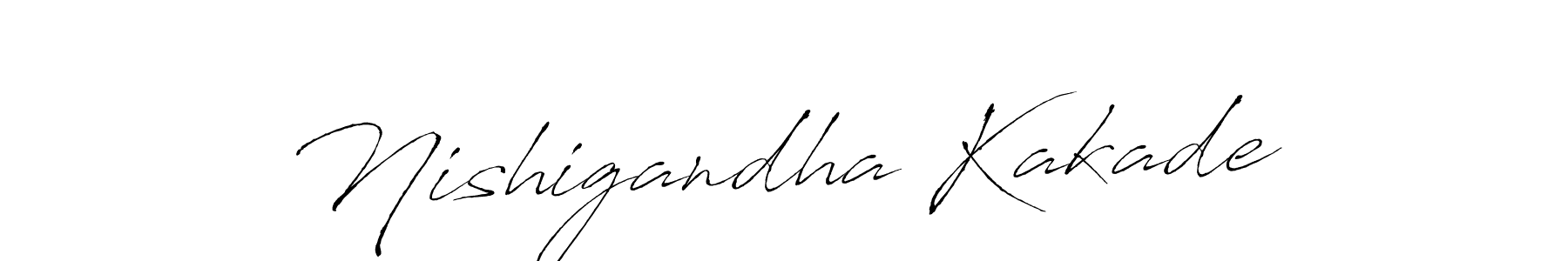 Also we have Nishigandha Kakade name is the best signature style. Create professional handwritten signature collection using Antro_Vectra autograph style. Nishigandha Kakade signature style 6 images and pictures png