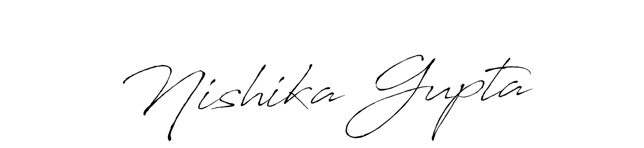 Nishika Gupta stylish signature style. Best Handwritten Sign (Antro_Vectra) for my name. Handwritten Signature Collection Ideas for my name Nishika Gupta. Nishika Gupta signature style 6 images and pictures png