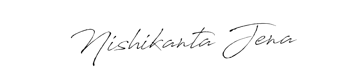 Make a beautiful signature design for name Nishikanta Jena. With this signature (Antro_Vectra) style, you can create a handwritten signature for free. Nishikanta Jena signature style 6 images and pictures png