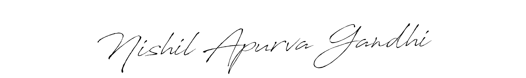 Also You can easily find your signature by using the search form. We will create Nishil Apurva Gandhi name handwritten signature images for you free of cost using Antro_Vectra sign style. Nishil Apurva Gandhi signature style 6 images and pictures png