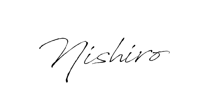 Use a signature maker to create a handwritten signature online. With this signature software, you can design (Antro_Vectra) your own signature for name Nishiro. Nishiro signature style 6 images and pictures png
