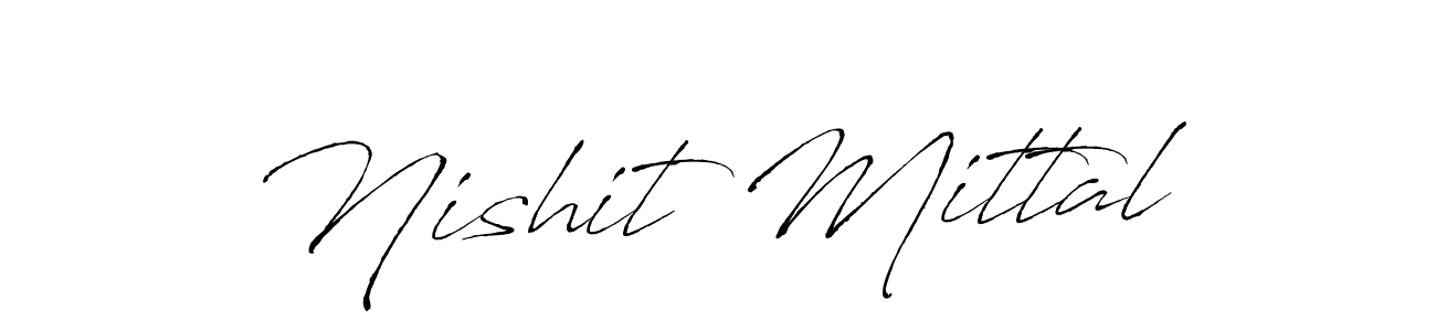 Use a signature maker to create a handwritten signature online. With this signature software, you can design (Antro_Vectra) your own signature for name Nishit Mittal. Nishit Mittal signature style 6 images and pictures png