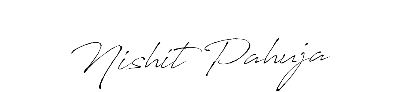 Antro_Vectra is a professional signature style that is perfect for those who want to add a touch of class to their signature. It is also a great choice for those who want to make their signature more unique. Get Nishit Pahuja name to fancy signature for free. Nishit Pahuja signature style 6 images and pictures png