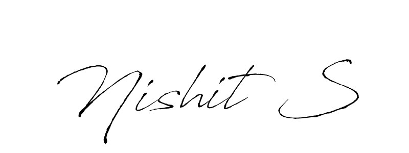 It looks lik you need a new signature style for name Nishit S. Design unique handwritten (Antro_Vectra) signature with our free signature maker in just a few clicks. Nishit S signature style 6 images and pictures png