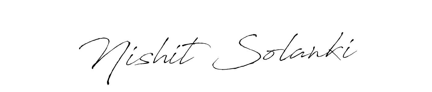 The best way (Antro_Vectra) to make a short signature is to pick only two or three words in your name. The name Nishit Solanki include a total of six letters. For converting this name. Nishit Solanki signature style 6 images and pictures png