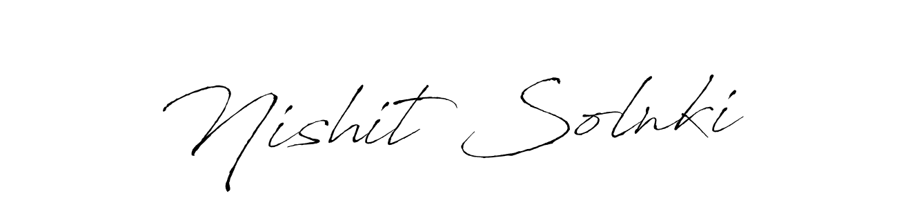 You should practise on your own different ways (Antro_Vectra) to write your name (Nishit Solnki) in signature. don't let someone else do it for you. Nishit Solnki signature style 6 images and pictures png