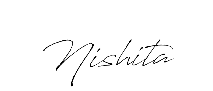 You should practise on your own different ways (Antro_Vectra) to write your name (Nishita) in signature. don't let someone else do it for you. Nishita signature style 6 images and pictures png