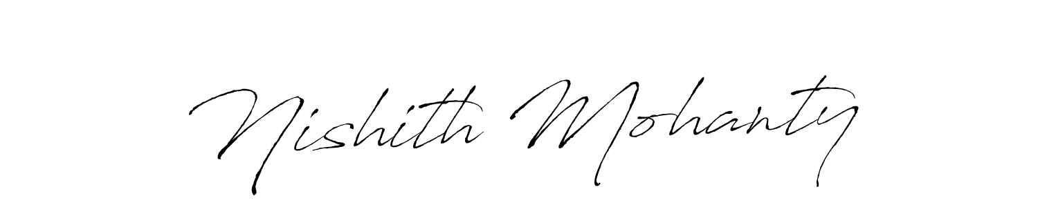 How to make Nishith Mohanty name signature. Use Antro_Vectra style for creating short signs online. This is the latest handwritten sign. Nishith Mohanty signature style 6 images and pictures png