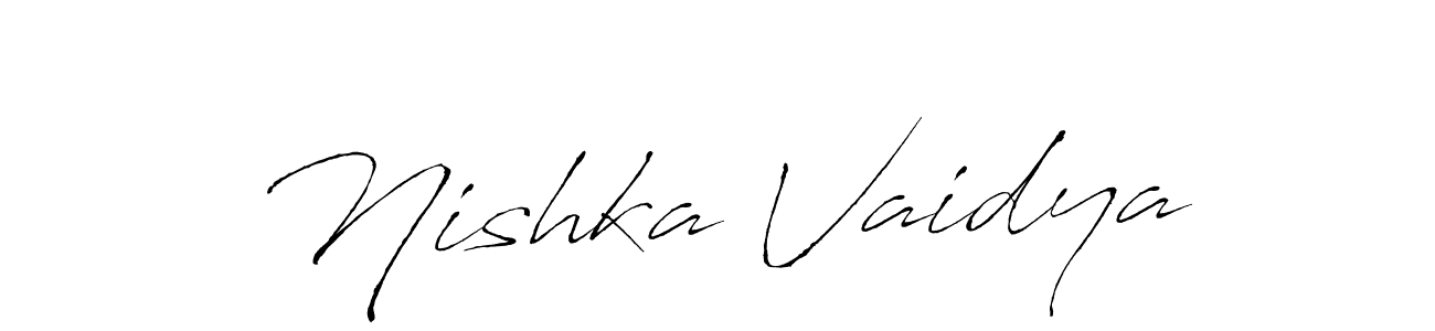 Make a beautiful signature design for name Nishka Vaidya. Use this online signature maker to create a handwritten signature for free. Nishka Vaidya signature style 6 images and pictures png