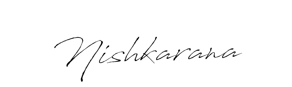 How to make Nishkarana name signature. Use Antro_Vectra style for creating short signs online. This is the latest handwritten sign. Nishkarana signature style 6 images and pictures png