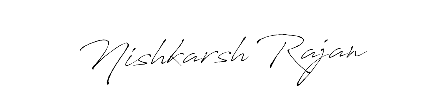 Design your own signature with our free online signature maker. With this signature software, you can create a handwritten (Antro_Vectra) signature for name Nishkarsh Rajan. Nishkarsh Rajan signature style 6 images and pictures png