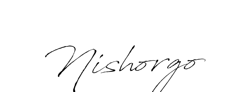 Use a signature maker to create a handwritten signature online. With this signature software, you can design (Antro_Vectra) your own signature for name Nishorgo. Nishorgo signature style 6 images and pictures png