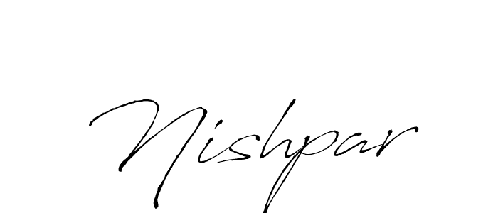 How to make Nishpar signature? Antro_Vectra is a professional autograph style. Create handwritten signature for Nishpar name. Nishpar signature style 6 images and pictures png