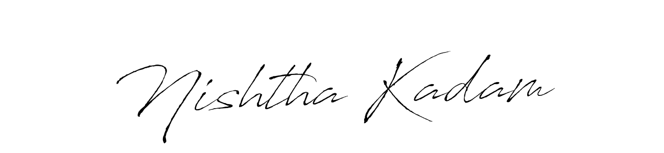 Antro_Vectra is a professional signature style that is perfect for those who want to add a touch of class to their signature. It is also a great choice for those who want to make their signature more unique. Get Nishtha Kadam name to fancy signature for free. Nishtha Kadam signature style 6 images and pictures png