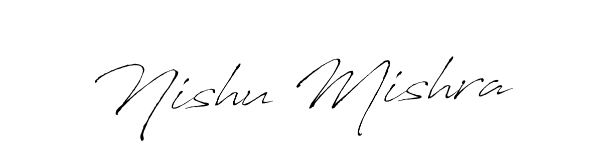 Similarly Antro_Vectra is the best handwritten signature design. Signature creator online .You can use it as an online autograph creator for name Nishu Mishra. Nishu Mishra signature style 6 images and pictures png