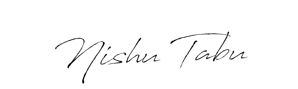 How to make Nishu Tabu signature? Antro_Vectra is a professional autograph style. Create handwritten signature for Nishu Tabu name. Nishu Tabu signature style 6 images and pictures png