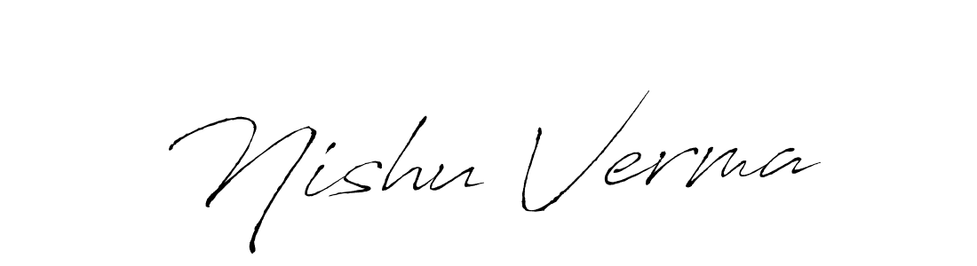 Also You can easily find your signature by using the search form. We will create Nishu Verma name handwritten signature images for you free of cost using Antro_Vectra sign style. Nishu Verma signature style 6 images and pictures png