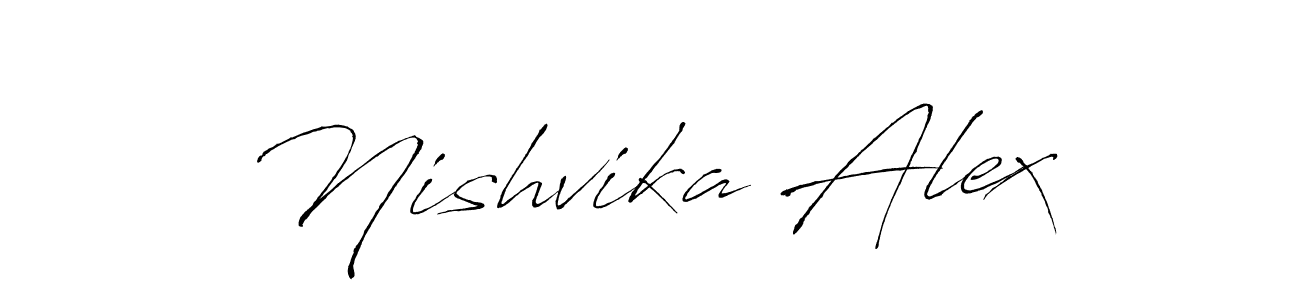 Use a signature maker to create a handwritten signature online. With this signature software, you can design (Antro_Vectra) your own signature for name Nishvika Alex. Nishvika Alex signature style 6 images and pictures png