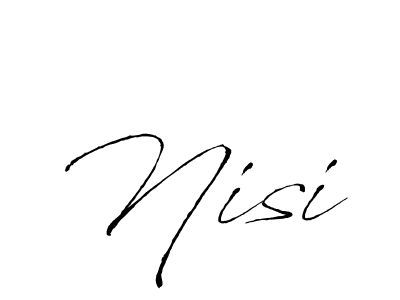 Use a signature maker to create a handwritten signature online. With this signature software, you can design (Antro_Vectra) your own signature for name Nisi. Nisi signature style 6 images and pictures png