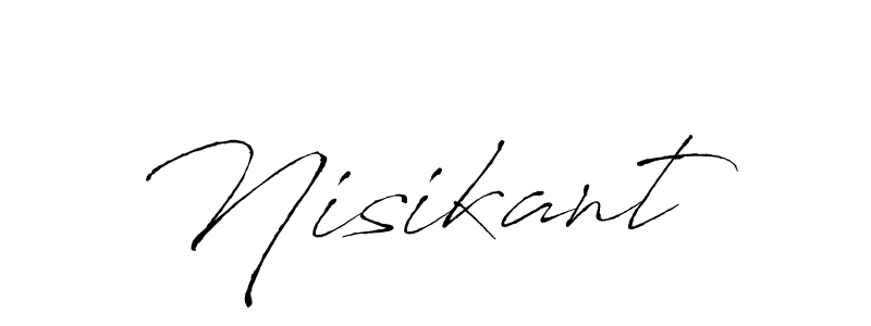 Use a signature maker to create a handwritten signature online. With this signature software, you can design (Antro_Vectra) your own signature for name Nisikant. Nisikant signature style 6 images and pictures png