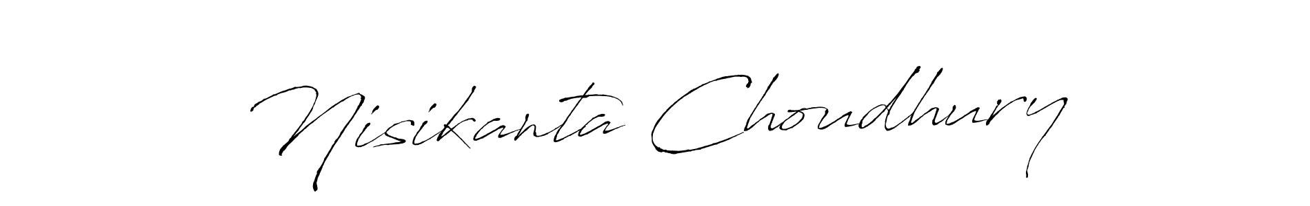 How to make Nisikanta Choudhury signature? Antro_Vectra is a professional autograph style. Create handwritten signature for Nisikanta Choudhury name. Nisikanta Choudhury signature style 6 images and pictures png