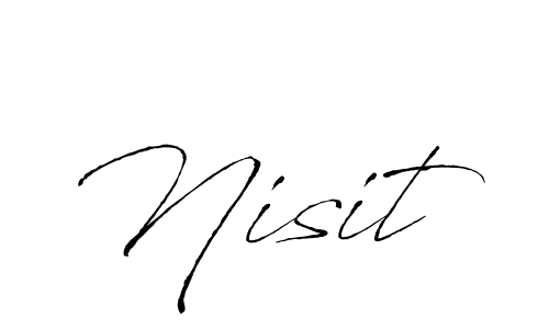 Make a beautiful signature design for name Nisit. With this signature (Antro_Vectra) style, you can create a handwritten signature for free. Nisit signature style 6 images and pictures png