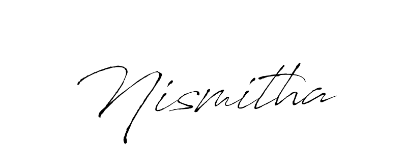 Make a beautiful signature design for name Nismitha. With this signature (Antro_Vectra) style, you can create a handwritten signature for free. Nismitha signature style 6 images and pictures png