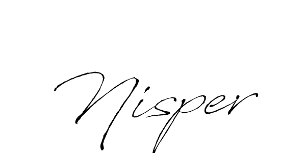Use a signature maker to create a handwritten signature online. With this signature software, you can design (Antro_Vectra) your own signature for name Nisper. Nisper signature style 6 images and pictures png