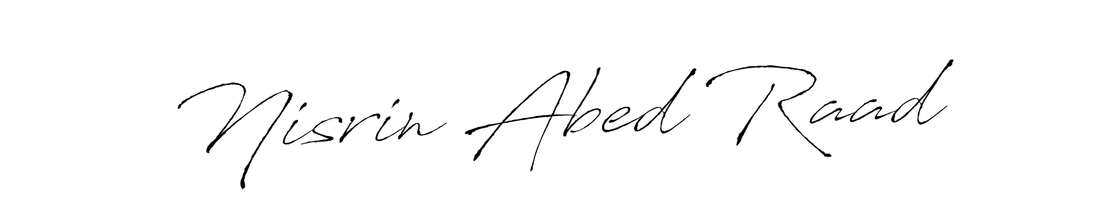 How to make Nisrin Abed Raad signature? Antro_Vectra is a professional autograph style. Create handwritten signature for Nisrin Abed Raad name. Nisrin Abed Raad signature style 6 images and pictures png