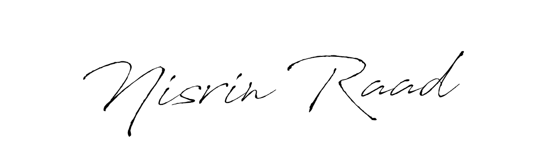 How to make Nisrin Raad signature? Antro_Vectra is a professional autograph style. Create handwritten signature for Nisrin Raad name. Nisrin Raad signature style 6 images and pictures png