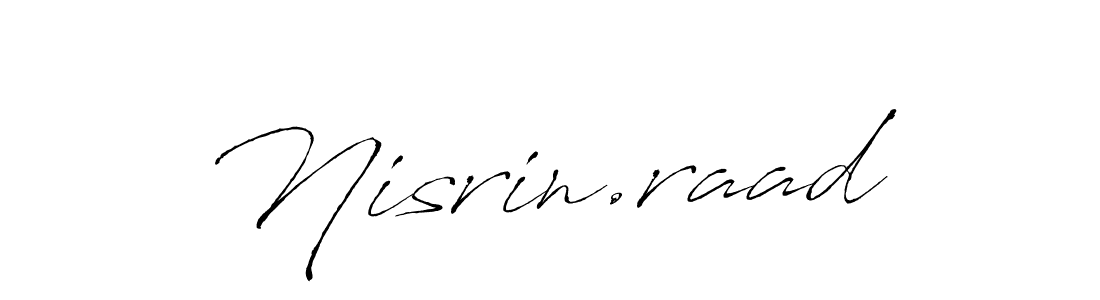 This is the best signature style for the Nisrin.raad name. Also you like these signature font (Antro_Vectra). Mix name signature. Nisrin.raad signature style 6 images and pictures png