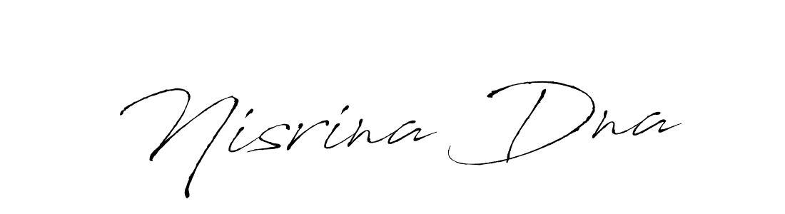 Design your own signature with our free online signature maker. With this signature software, you can create a handwritten (Antro_Vectra) signature for name Nisrina Dna. Nisrina Dna signature style 6 images and pictures png