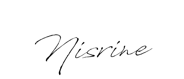 The best way (Antro_Vectra) to make a short signature is to pick only two or three words in your name. The name Nisrine include a total of six letters. For converting this name. Nisrine signature style 6 images and pictures png