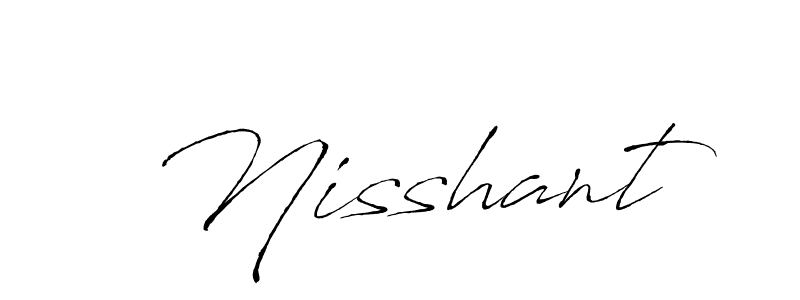 How to make Nisshant signature? Antro_Vectra is a professional autograph style. Create handwritten signature for Nisshant name. Nisshant signature style 6 images and pictures png