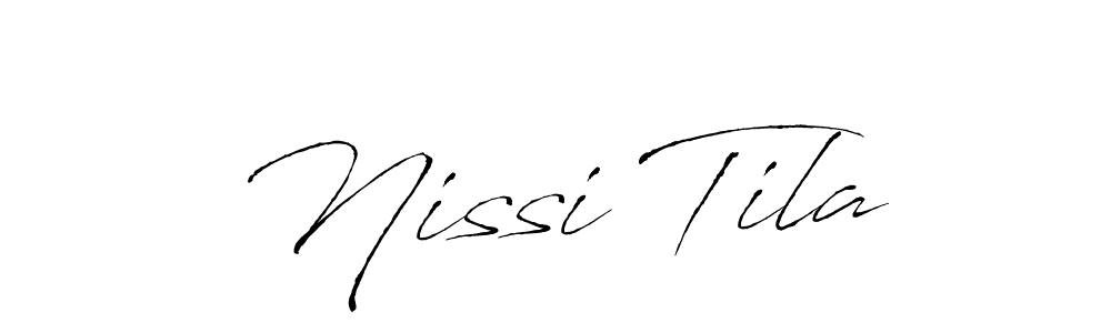 Make a beautiful signature design for name Nissi Tila. Use this online signature maker to create a handwritten signature for free. Nissi Tila signature style 6 images and pictures png