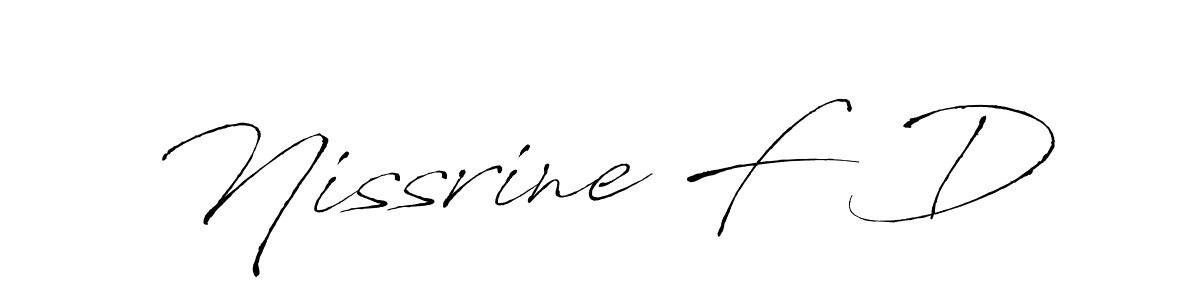 Here are the top 10 professional signature styles for the name Nissrine F D. These are the best autograph styles you can use for your name. Nissrine F D signature style 6 images and pictures png