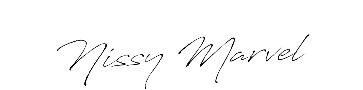 Design your own signature with our free online signature maker. With this signature software, you can create a handwritten (Antro_Vectra) signature for name Nissy Marvel. Nissy Marvel signature style 6 images and pictures png