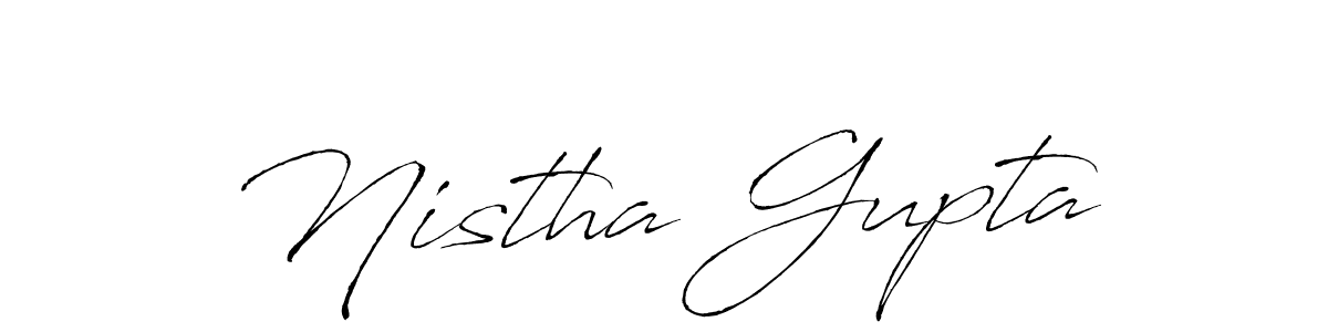 It looks lik you need a new signature style for name Nistha Gupta. Design unique handwritten (Antro_Vectra) signature with our free signature maker in just a few clicks. Nistha Gupta signature style 6 images and pictures png