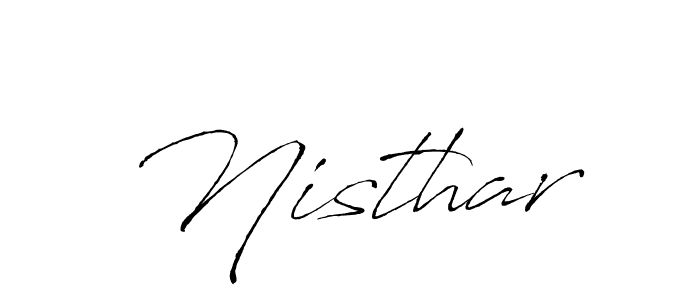 The best way (Antro_Vectra) to make a short signature is to pick only two or three words in your name. The name Nisthar include a total of six letters. For converting this name. Nisthar signature style 6 images and pictures png